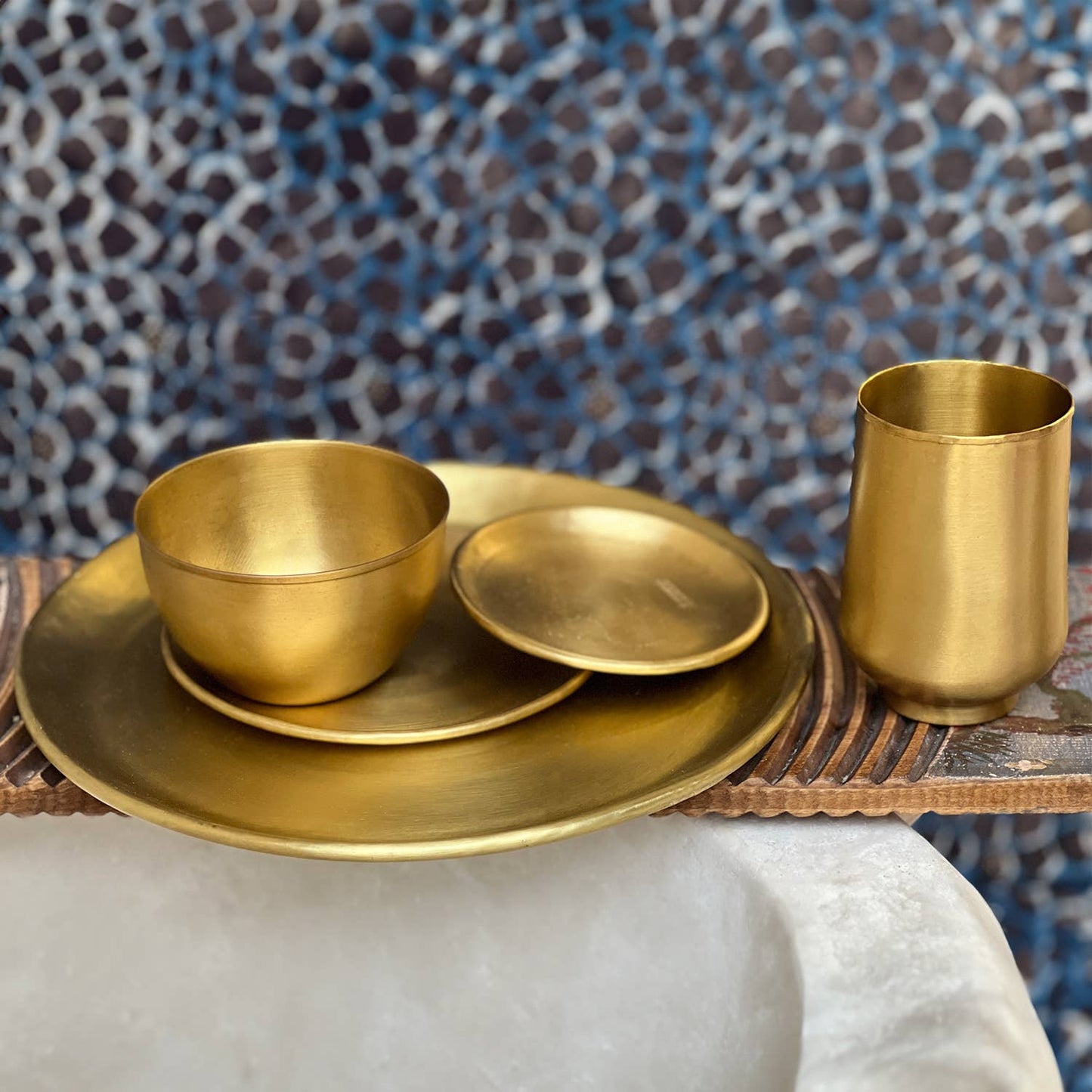 Moon |Smooth brass bowl