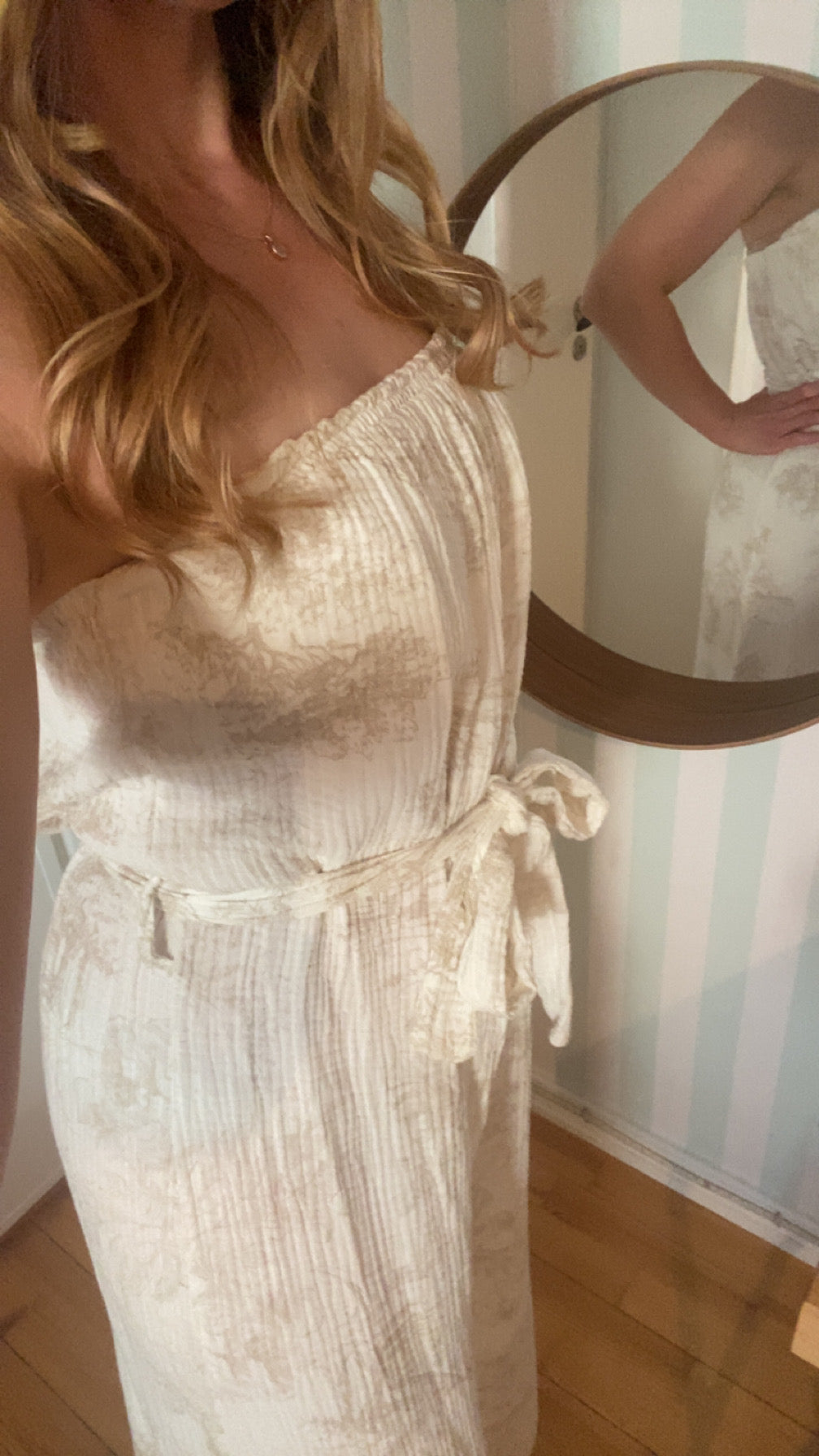 Muslin pantsuit | Beige