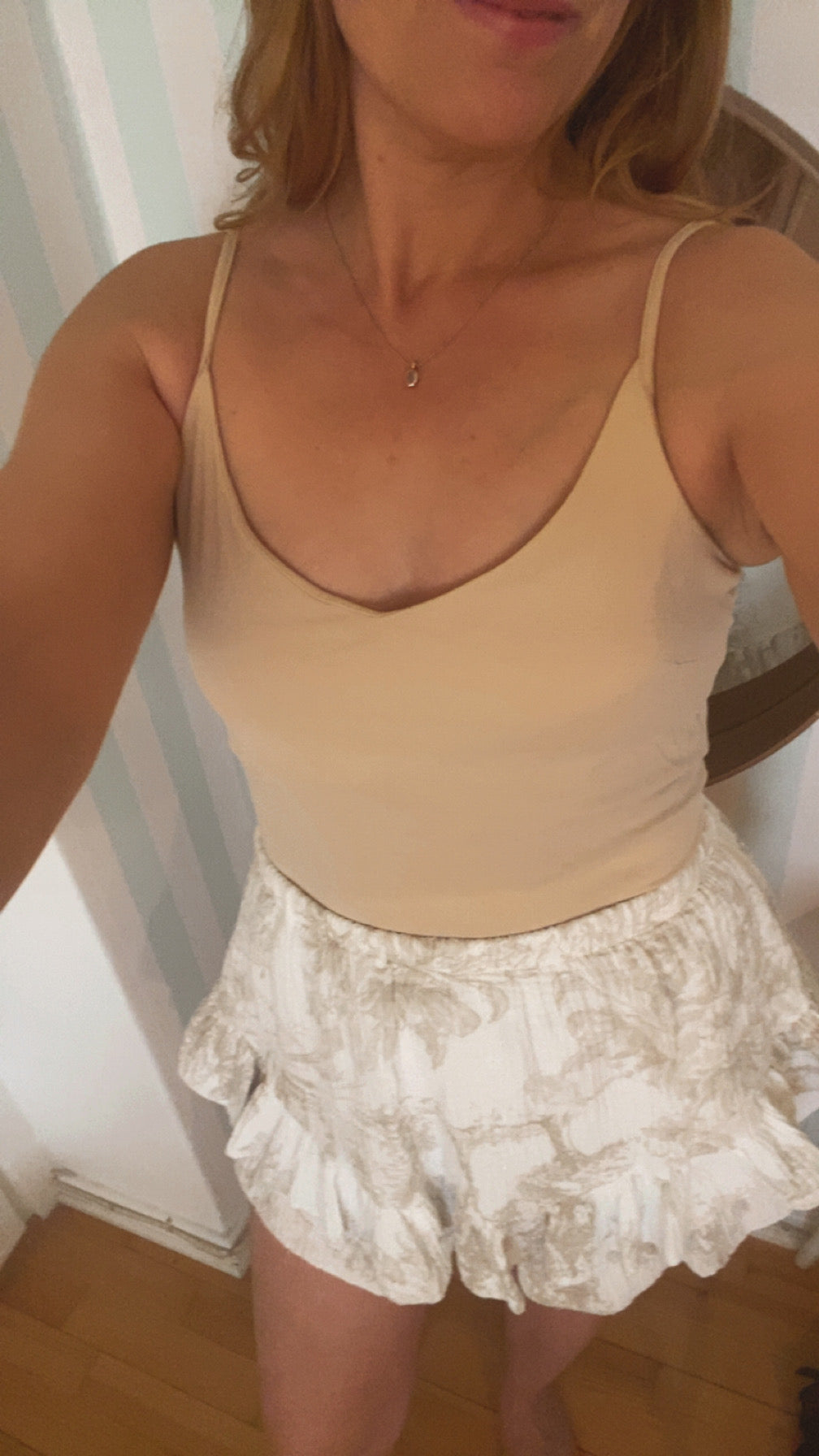 Muslin pantskirt | Beige