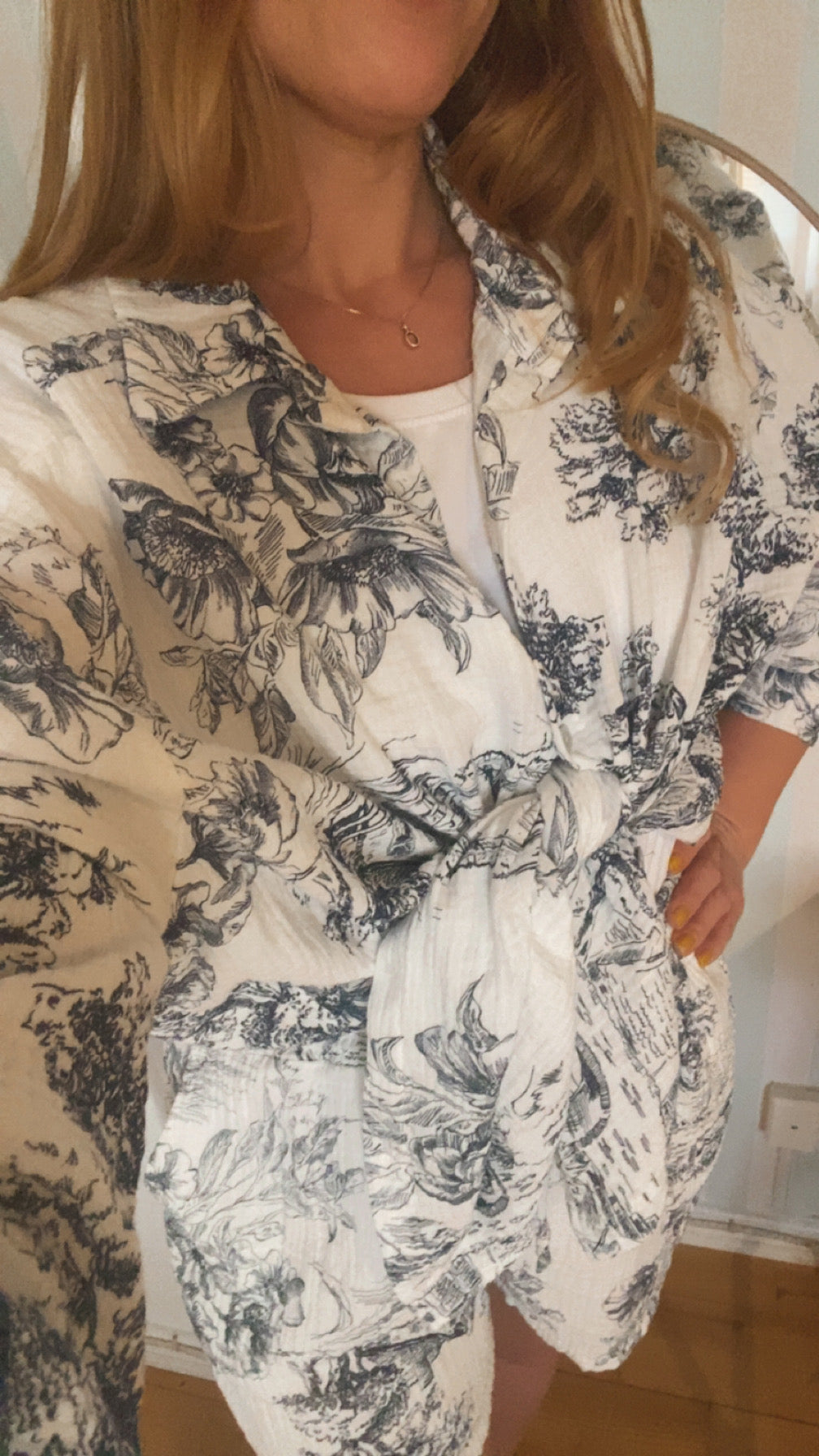 Muslin blouse | Blue