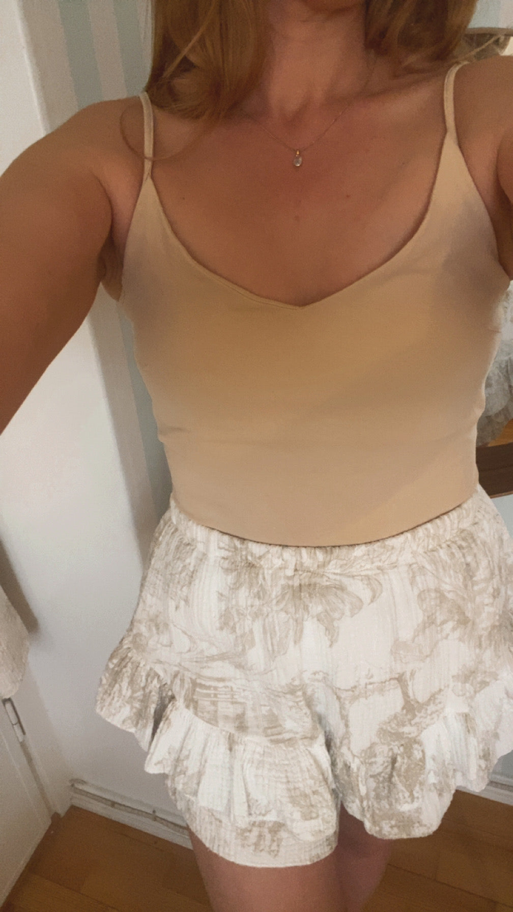 Muslin pantskirt | Beige